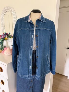 90’s Size 18 - Plus Size Alia Denim Jacket - Blue